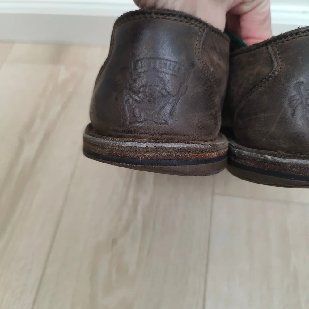 Jim Green Shoellies Shoes 10 Brown Leather Lace‎ Up Gorpcore Handcrafted
